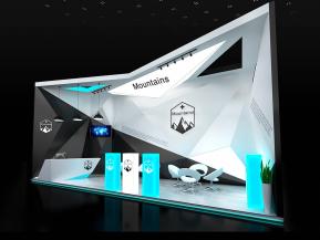 Mountains户外用品展览展示展台模型