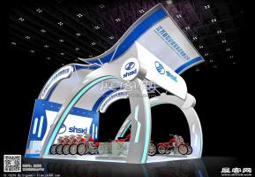 新世界摩托展览模型图片
