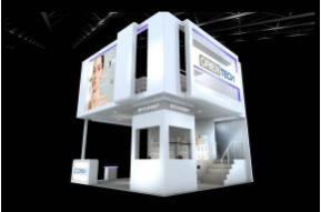 大连奥瑞展台模型图片