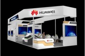 华为展台3D模型图片