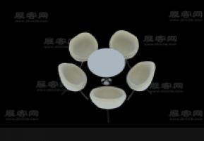 洽谈桌3D模型