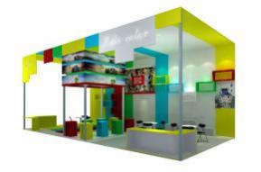 佳能型材展览3D模型效果图