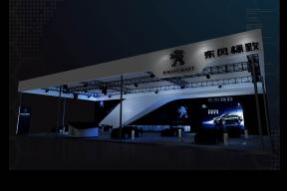 东风标致展台模型图片