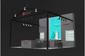 宏赛电子展台模型图片