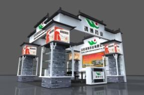 谓博药业展台模型图片