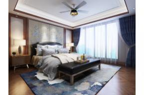 美式卧室3D模型图片