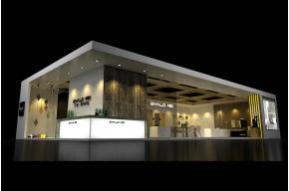 中雅乐建材展台模型图片