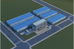 厂房鸟瞰图模型图片