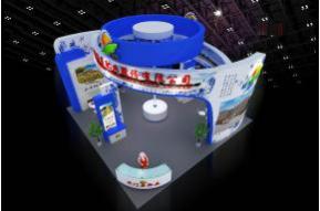 开门子肥业展览模型图片