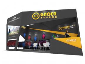 高尔夫户外服装展台模型