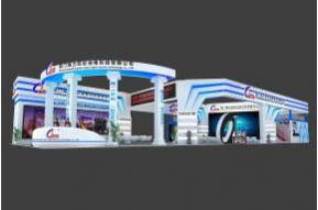 强力巨彩展台设计