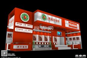 桥升咖啡展览模型图片