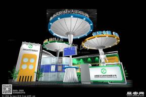 山东龙力生物科技展台模型图片