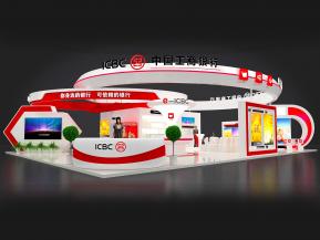 工商银行展台模型