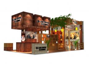 连我咖啡展览模型