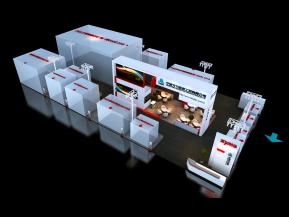 方力机床展览模型