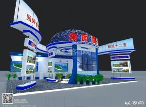 湖南展团展览模型图片