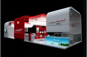 扬子江药业展台模型图片