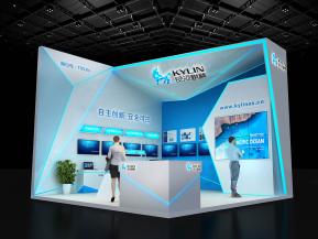 银河麒麟展台模型