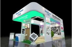 华绿圆展览模型