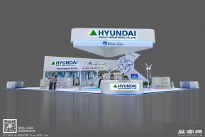 现代重工展台模型图片