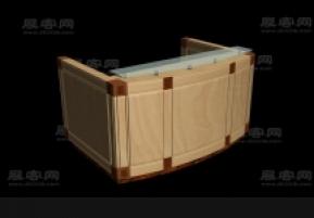 接待台 前台模型