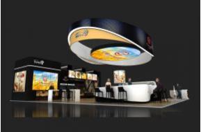 浙江新迪嘉禾食品展台模型图片