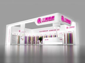 三顶织带展览模型