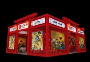 龙玺文化壁纸展台模型