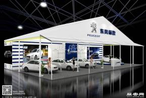 东风标志展台模型图片