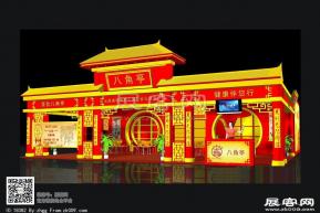 八角亭展览模型图片