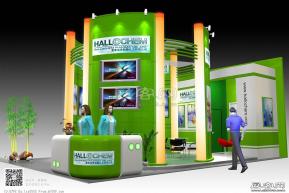 浩康医药化工展览模型图片