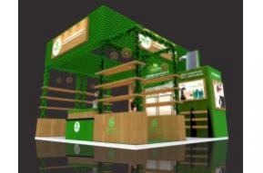 琴叶展台3D模型图片