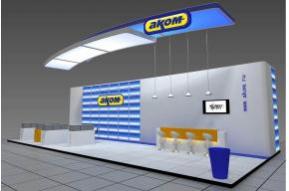 AKOM展台3D模型图片