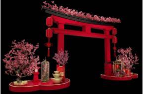 春节门头3D模型