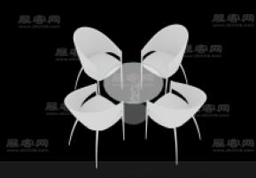 洽谈桌3D模型
