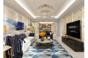 现代简欧客餐厅3D模型图片