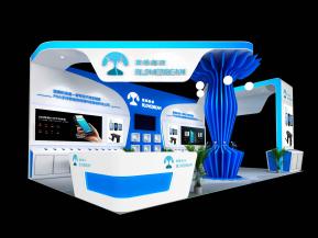 蓝畅科技展台模型