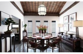 新中式餐厅3D模型图片