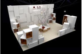 红枫红枫展台3D模型图片