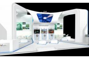 稳重大气恒隆企业展台展览模型