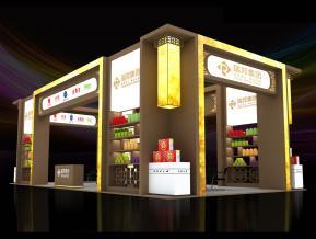 瑞邦中式食品展台模型