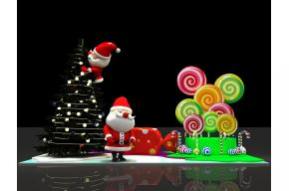 圣诞树棒棒糖美陈3D模型