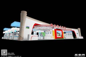 福建高校成果展台模型图片