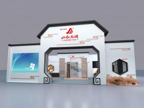 山水丝绸展览模型