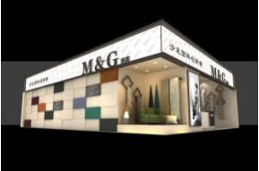 美高纺织展台模型效果图