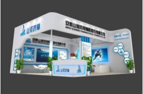 山河药辅展台模型图片