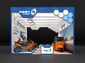 洛嘉摩托展览模型