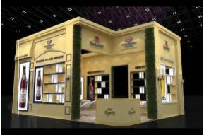 名饮酒展台3D模型图片