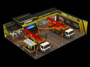 上海新国际宝马展bauma丨响箭重工展台搭建效果图